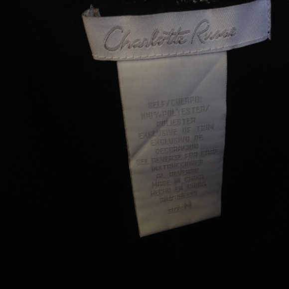 Black and white silk dress - Picture 3 of 3